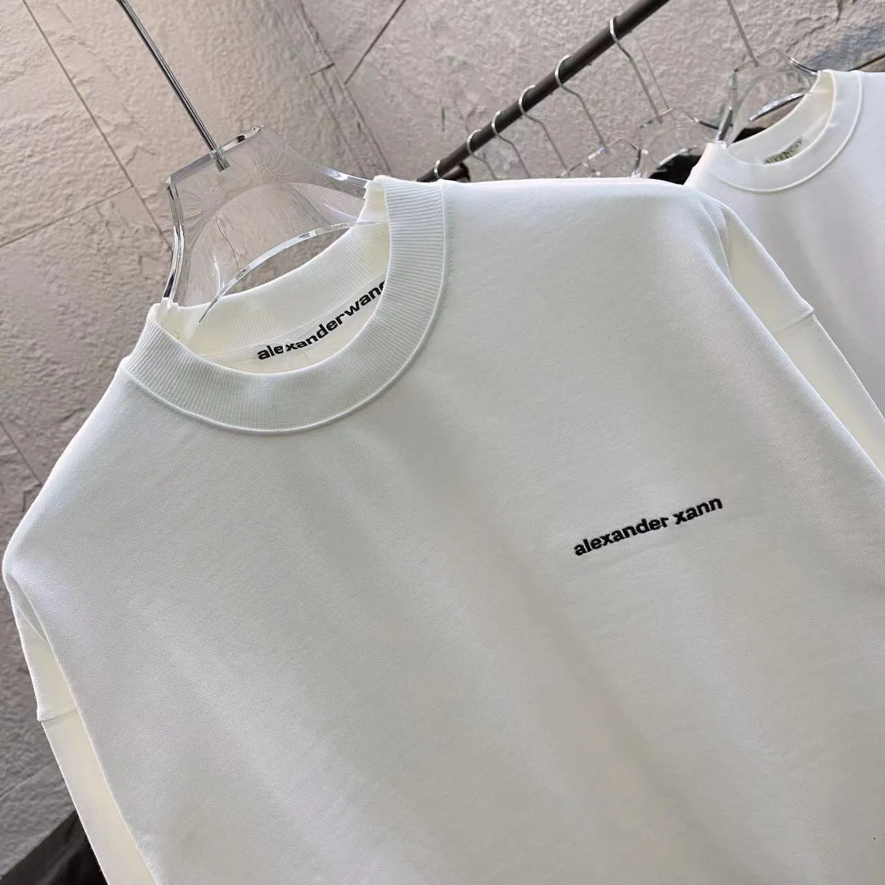 *alexanderwang 2024 New Arrival logo Same Style Size：S M L XL XXL ：Black White